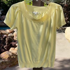 Banana Republic Yellow Top, Size L